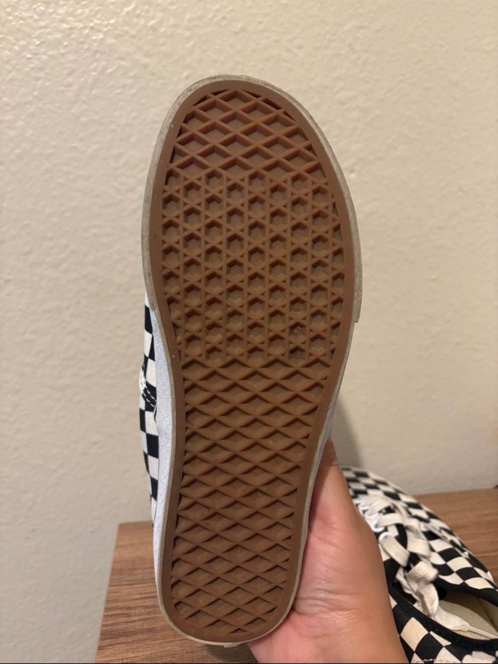 Vans Checkerboard Low-Top Sneakers - Black & White Size Women’s 8.5 - Picture 9 of 10